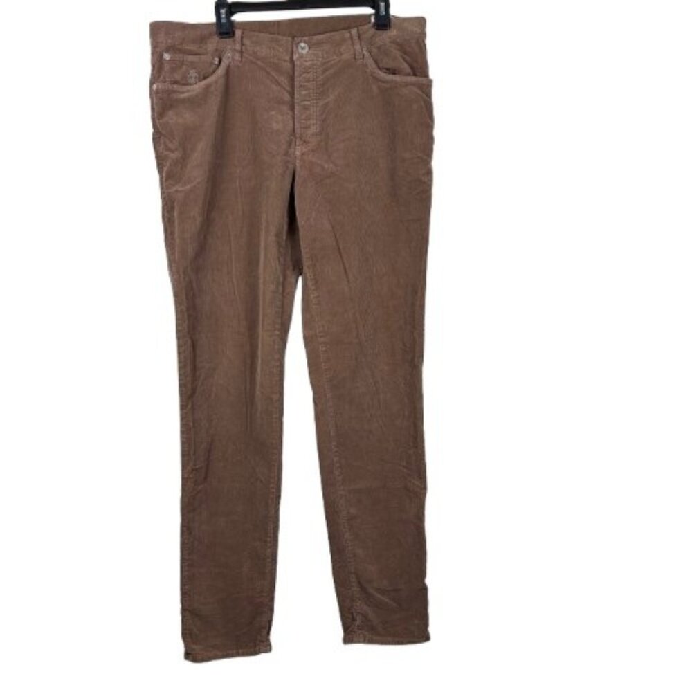 Brunello Cucinelli IT 52 Fine-Wale Stretch Corduroy Pants Fits US 38x34 Like New